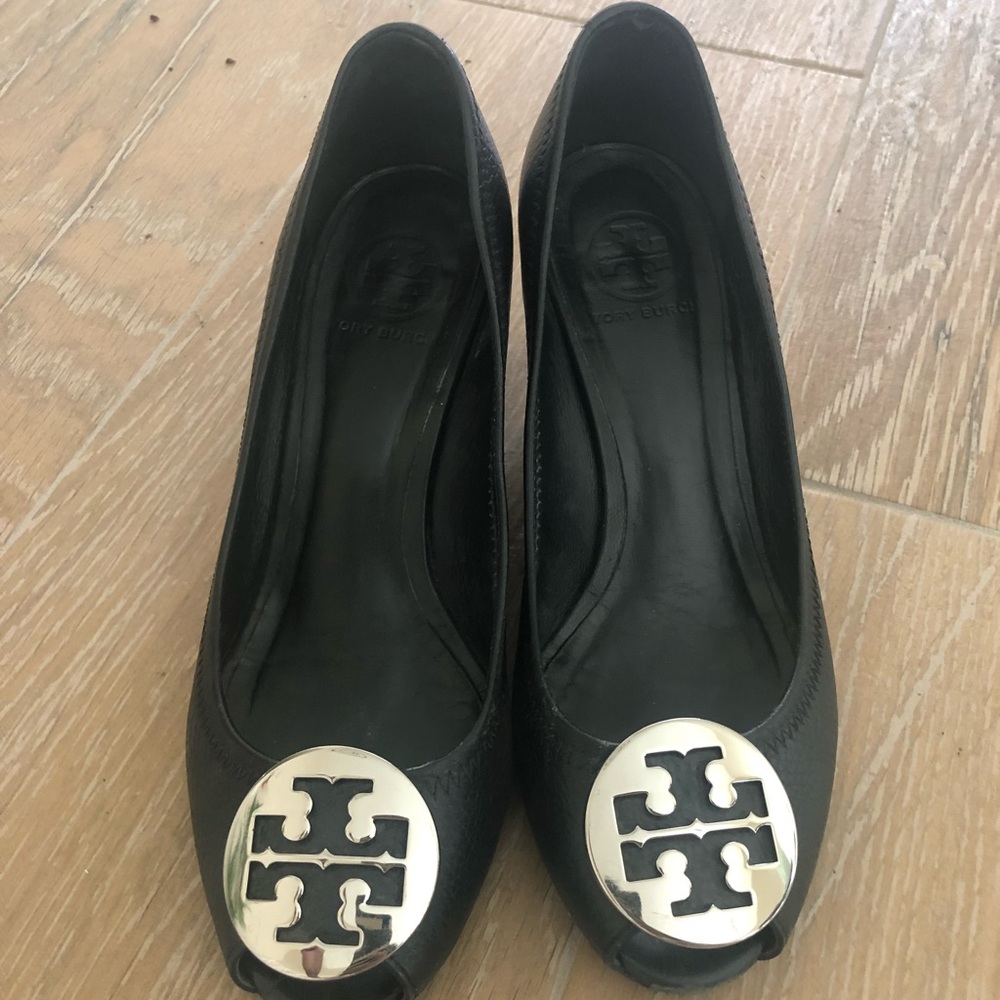 Tory Burch black wedge